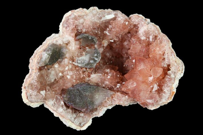 Sparkly, Pink Amethyst Geode Section - Argentina #170147